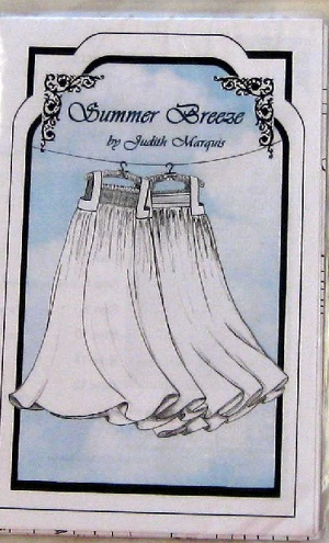 JUDITH MARQUIS PATTERN ~ SUMMER BREEZE  A Ladies Smocked or Heirloom Nightgown